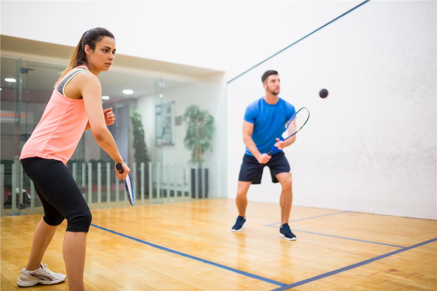 Clubhouse squash court facility