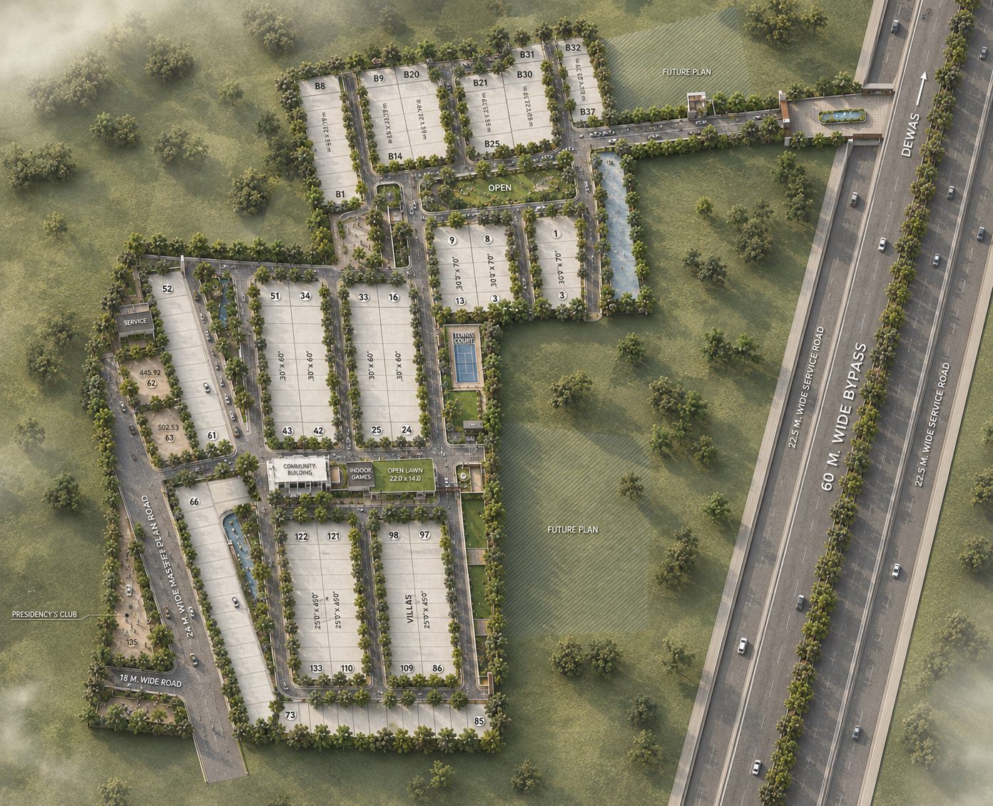 Avila Meadows premium plotted development master plan